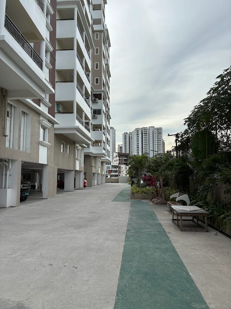 Walkway between the towers